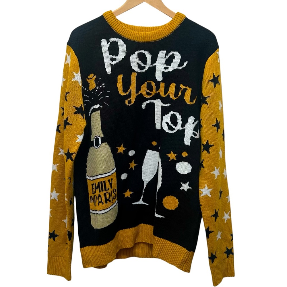 Emily in Paris Ugly Christmas Sweater or New Years Eve Size L